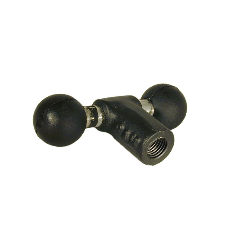 Fijación RAM para tornillo de 1/4" con doble bola de 1"