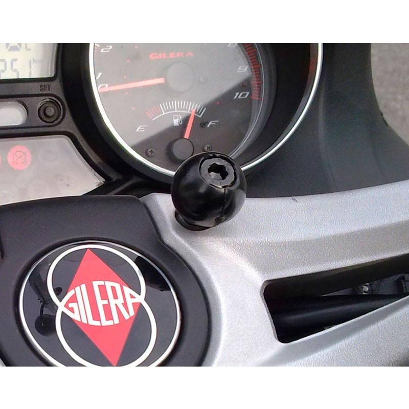 Fijación RAM con tornillos M8 y bola de 1" para moto