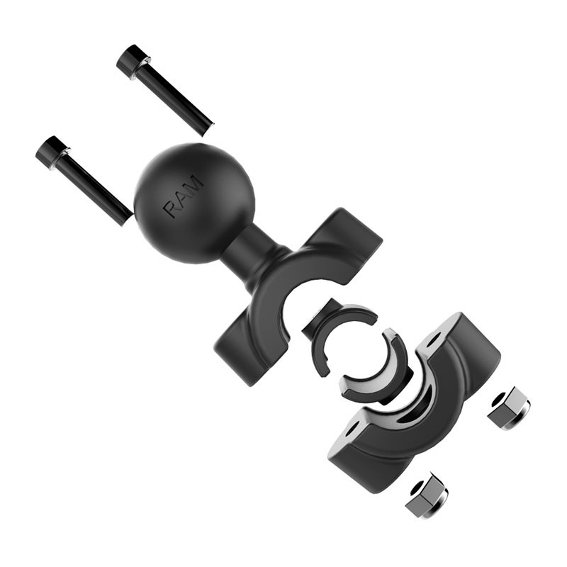 Fijación RAM de abrazadera con bola de 1" para tubos pequeños (0,95cm - 1,58cm)