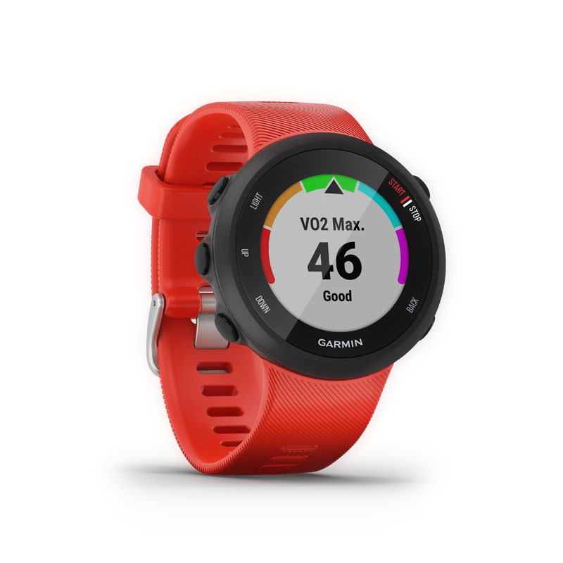 Reloj de carrera GARMIN Forerunner 45 Rojo de 42mm con GPS y pulso