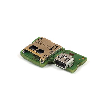 PCB con conector MiniUSB y lector MicroSD para GARMIN Edge 800
