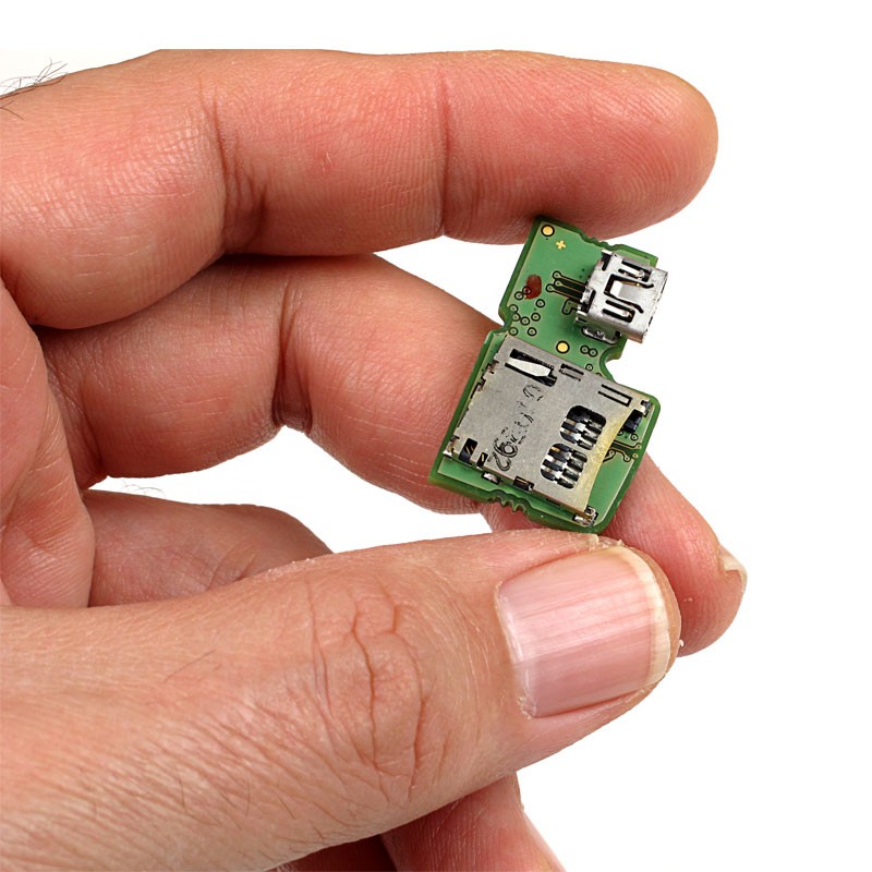 PCB con conector MiniUSB y lector MicroSD para GARMIN Edge 800