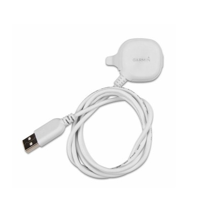 Base GARMIN USB Blanca de sincronización y carga para Forerunner 10 Rosa, Verde y Violeta