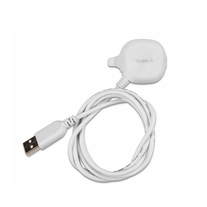 Base GARMIN USB Blanca de sincronización y carga para Forerunner 10 Rosa, Verde y Violeta