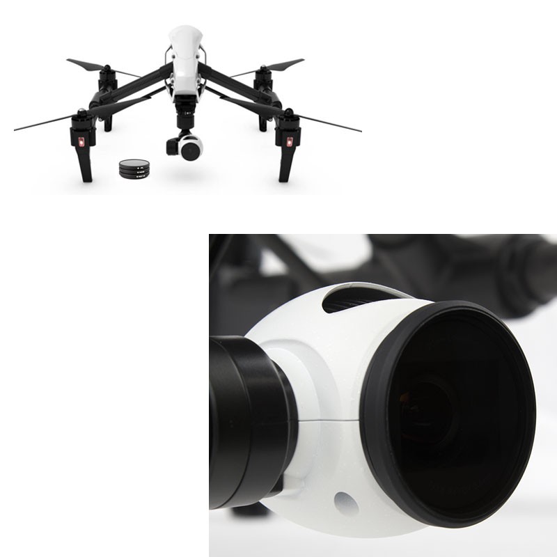 Pack de 3 filtros polarizado, neutro3 y neutro4 para INSPIRE 1
