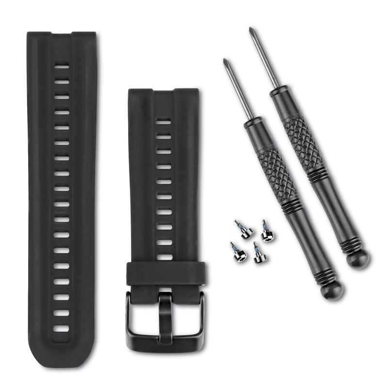 Correa GARMIN Negra de silicona para Fenix, Fenix 2, D2, Quatix y Tactix series