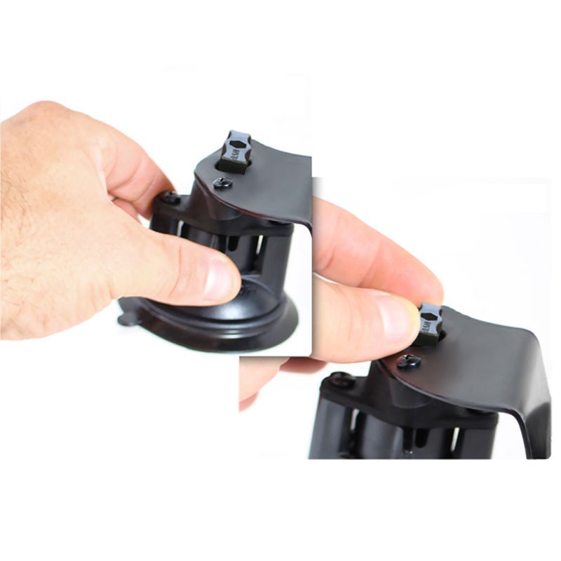 Fijación RAM Twist-Lock con 2 ventosas pivotante con bola de 1" para cristales curvos