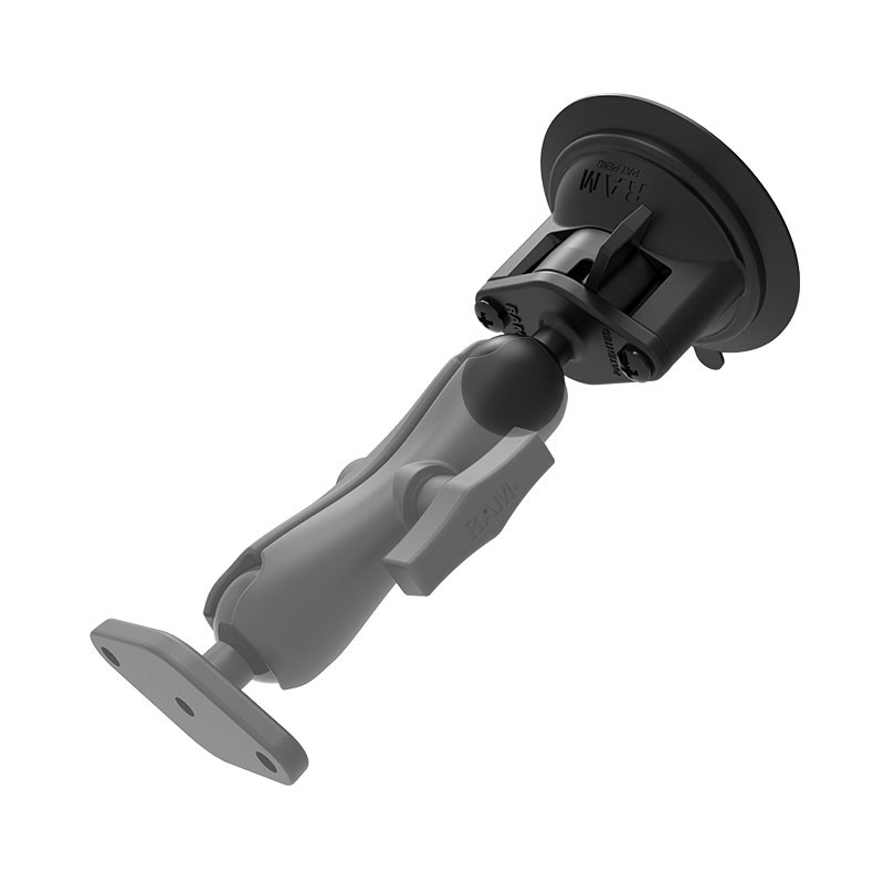 Fijación RAM de ventosa Twist-Lock con base en rombo con bola de 1"