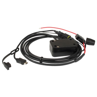 Cable con hilos pelados con conector MicroUSB para motos