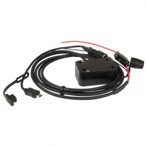 Cable con hilos pelados con conector MicroUSB para motos
