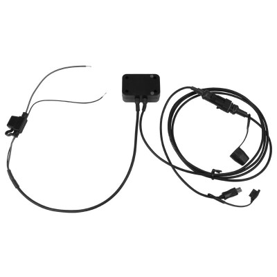 Cable con hilos pelados con conector miniUSB recto para motos