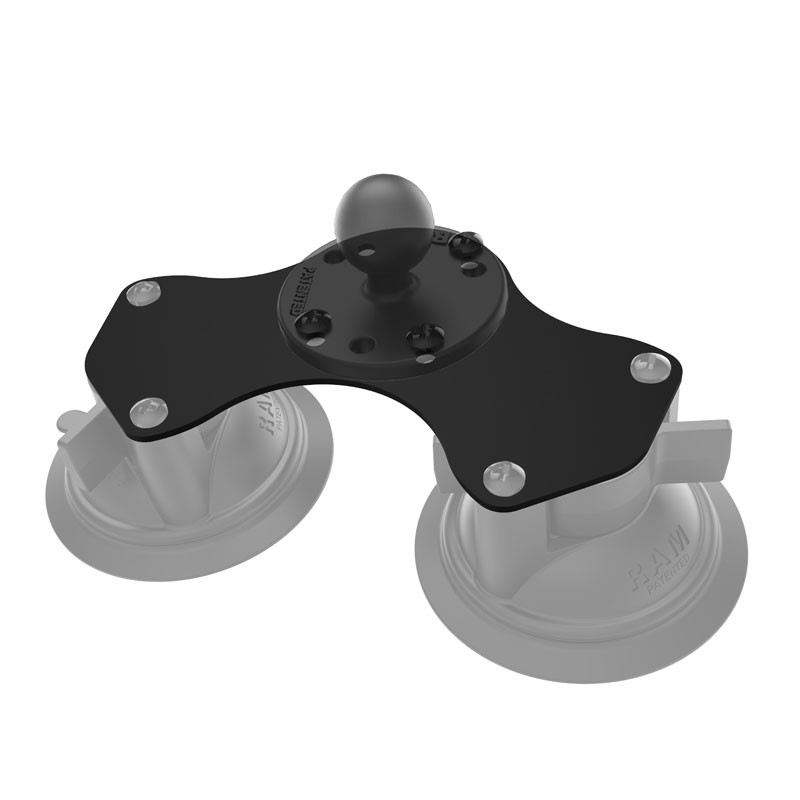 Fijación RAM metálica para 2 ventosas Twist-Lock