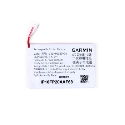 Batería Original GARMIN de 420mAh para Fenix 6x y Tactix Delta