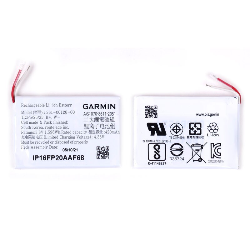 Batería Original GARMIN de 420mAh para Fenix 6x y Tactix Delta