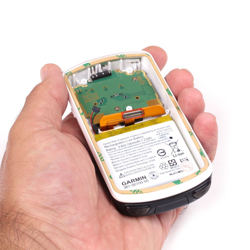 Carcasa trasera para GARMIN Edge 1030 con batería, conector microUSB y lector microSD