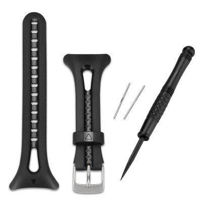 Correa GARMIN Negra para Forerunner 10 Negro y plateado (Pequeño)
