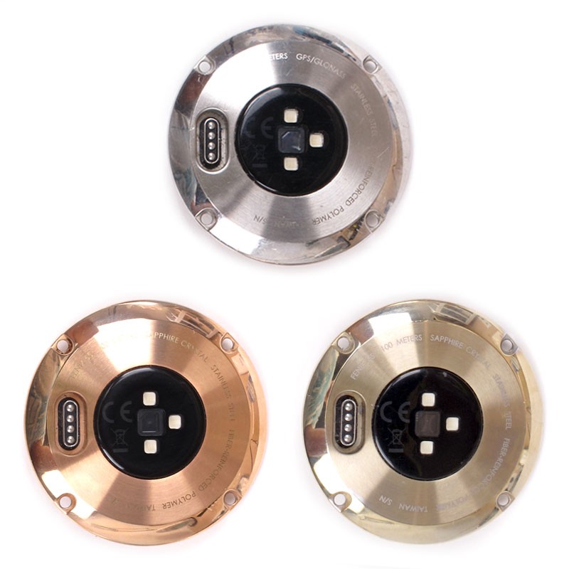 Tapa trasera EN VARIOS COLORES para GARMIN Fenix 5s con conector de carga y sensor de pulsaciones