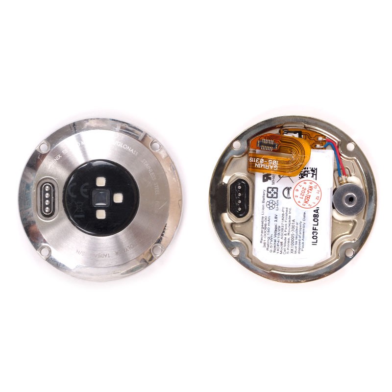 Tapa trasera EN VARIOS COLORES para GARMIN Fenix 5s con conector de carga y sensor de pulsaciones