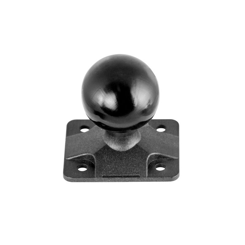 Base ARKON cuadrada AMPS con bola de 1,5" para atornillar