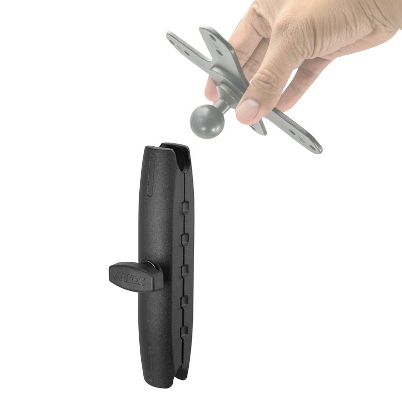 Brazo largo ARKON compatible con RAM MOUNTS metálico de 152mm (6") para bolas de 1"