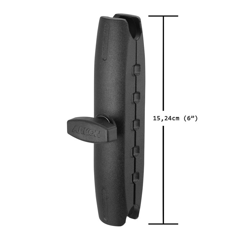 Brazo largo ARKON compatible con RAM MOUNTS metálico de 152mm (6") para bolas de 1"