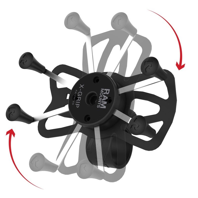 Soporte RAM Tough-Strap de correa para tubos con X-Grip para Smartphone grande hasta 6,7"