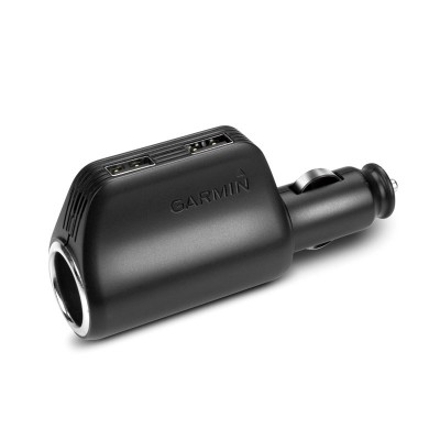 Multicargador rápido GARMIN con 2 USB y adaptador de 12V para coche