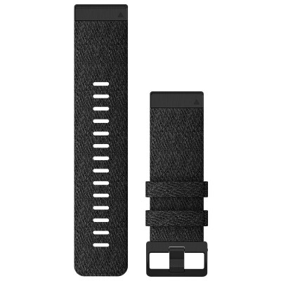 Correa GARMIN Quickfit 26 Nailon Negro Jaspeado para Fenix 7X, 6X, 5X Plus, 5X series y otros