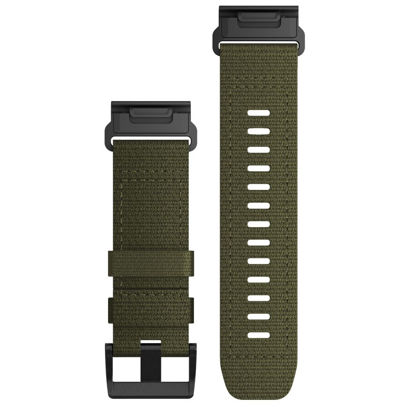 Correa GARMIN Quickfit 26 Nailon Táctico Ranger Green para Fenix 7X, 6X, 5X Plus, 5X series y otros