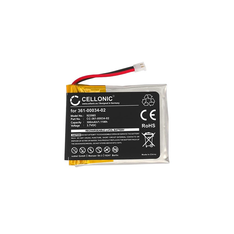 Batería GARMIN Fenix 3, Tactix Bravo y Foretrex 301, 305 y 405 (300mAh)