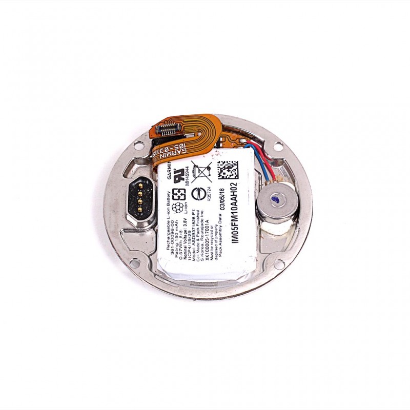 Tapa trasera para GARMIN Fenix 5s plus con conector de carga y sensor de pulsaciones