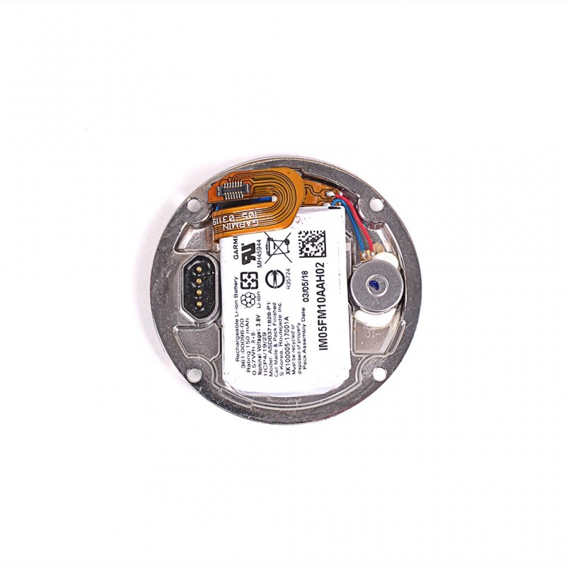 Tapa trasera para GARMIN Fenix 5s plus con conector de carga y sensor de pulsaciones