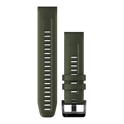 Correa GARMIN Quickfit 22 Verde musgo con hebilla de acero Negra para Fenix 7, Fenix 6 y Otros