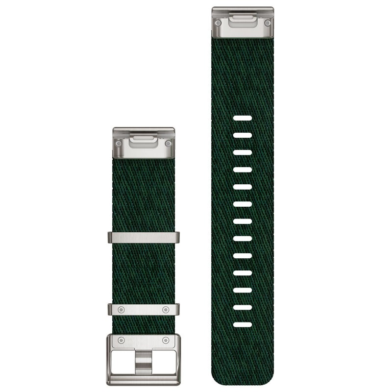 Correa GARMIN Quickfit 22 Nailon Jacquard Verde para Fenix 7, Fenix 6 y Otros