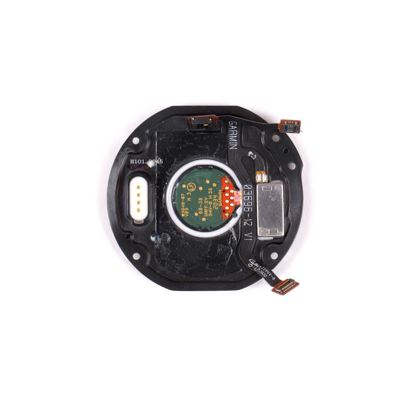 Tapa trasera Negra para GARMIN Fenix 6 PRO con conector de carga y sensor de pulsaciones