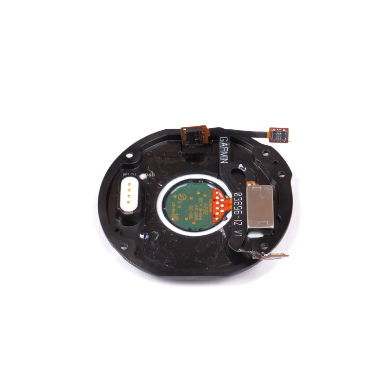Tapa trasera Negra para GARMIN Fenix 6 PRO con conector de carga y sensor de pulsaciones