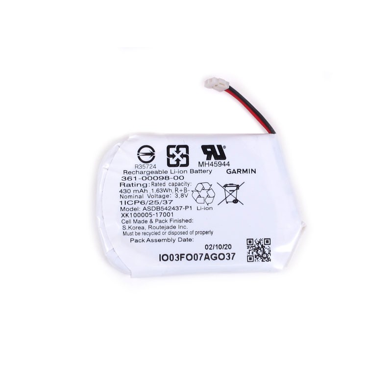 Batería ORIGINAL ROUTEJADE para GARMIN Fenix 5X y Fenix 5X Plus de 430mAh