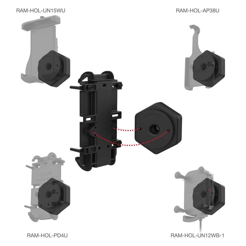 Sistema Antivibración Vibe-Safe con adaptador para bases de 2 agujeros