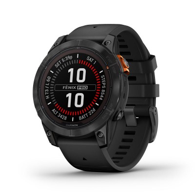 Reloj GARMIN Fenix 7 Pro - Solar Edition Gris de 47mm con correa Negra