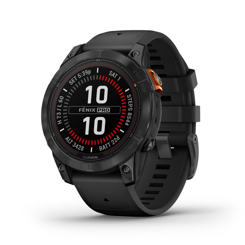 Reloj GARMIN Fenix 7 Pro - Solar Edition Gris de 47mm con correa Negra