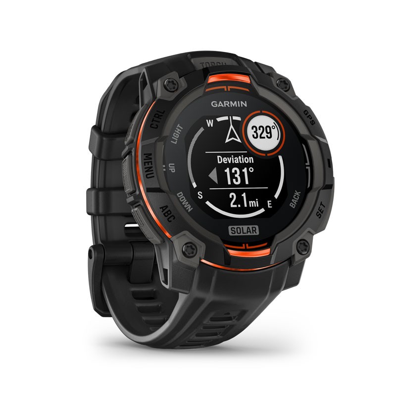 GARMIN Instinct 3 - 45mm SOLAR Negro con correa negra