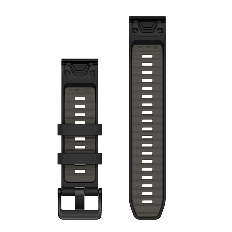 Correa GARMIN Quickfit 22 Black/Pebble Gray para Fenix 8 47mm, Fenix 7,  Approach S70 47mm y Otros
