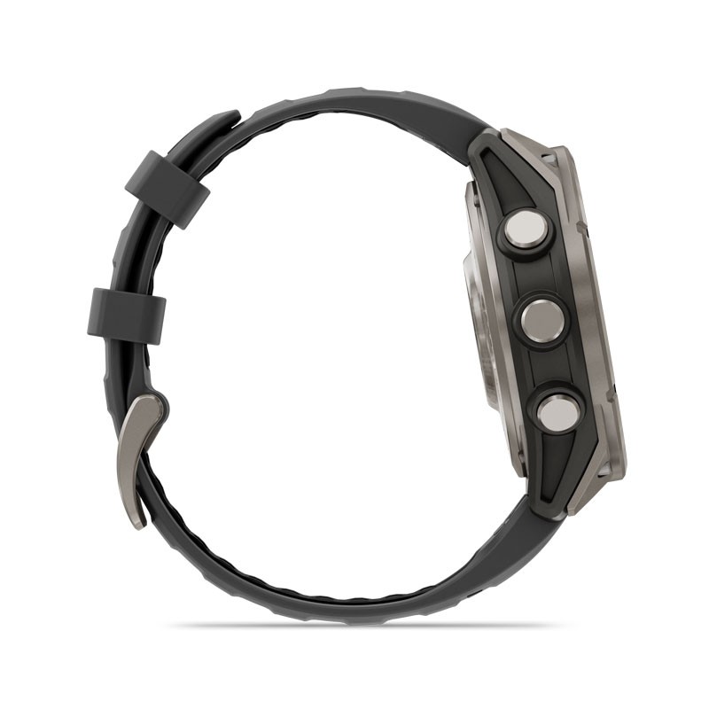 GARMIN Fenix 8 PRO - 47mm AMOLED Zafiro/Titanio con correa Negro/Gris, LTE y NTN