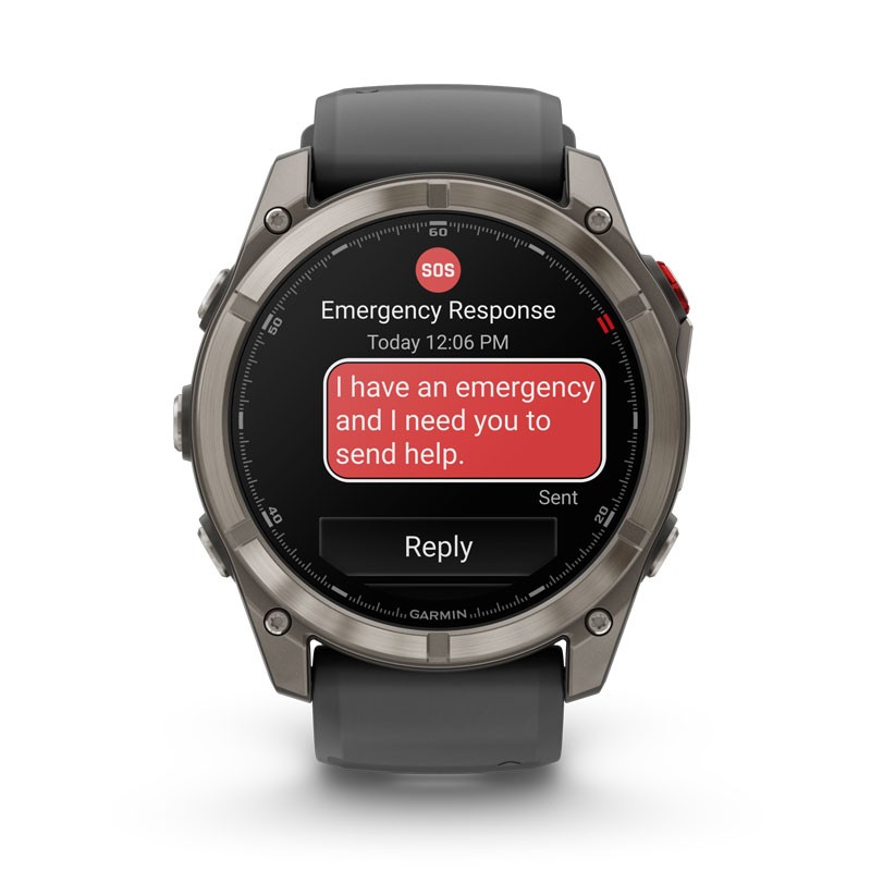 GARMIN Fenix 8 PRO - 51mm AMOLED Zafiro/Titanio con correa Negro/Gris, LTE y NTN