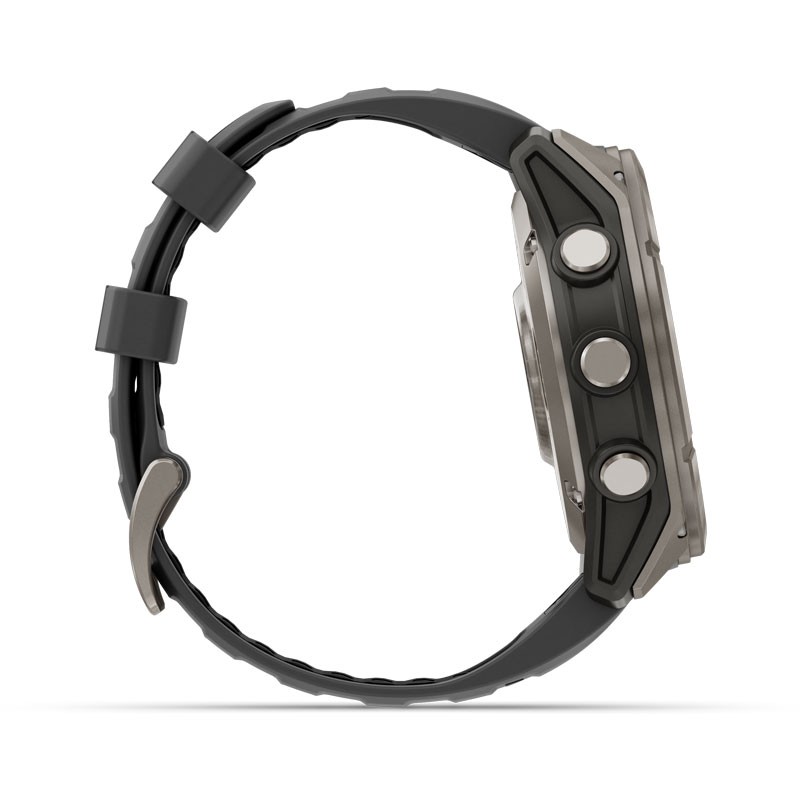 GARMIN Fenix 8 PRO - 51mm AMOLED Zafiro/Titanio con correa Negro/Gris, LTE y NTN