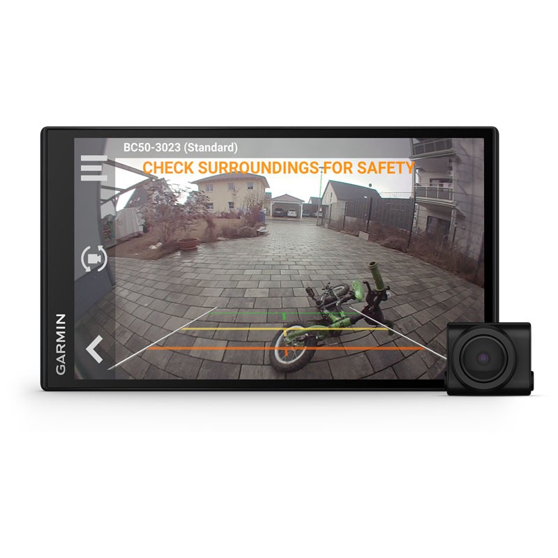 GARMIN BC50 Cámara trasera inalámbrica con soporte para matrículas