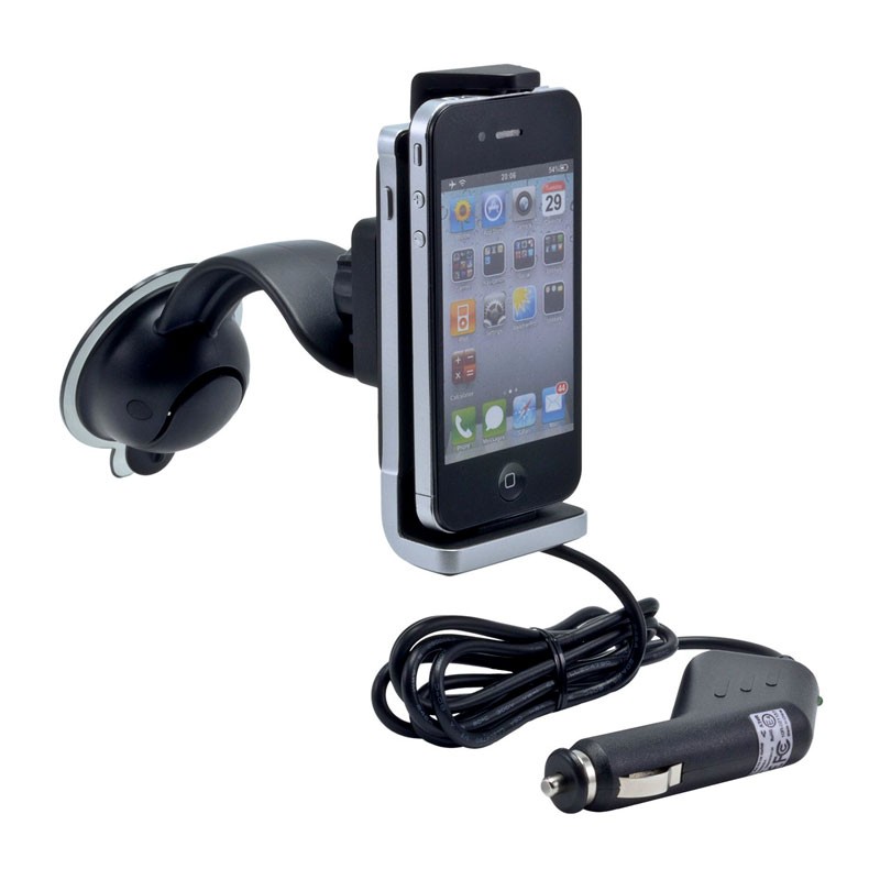 Soporte ARKON de ventosa con cargador para iPhone 4 y 3