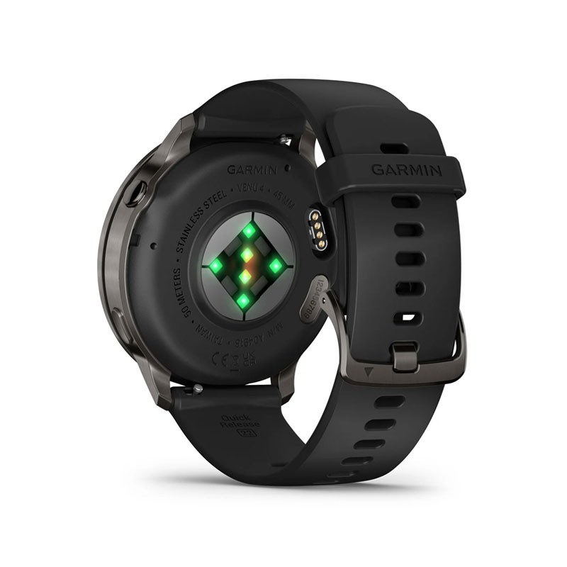 GARMIN Venu 4 - 45mm Negro con correa Negra y pantalla AMOLED brillante