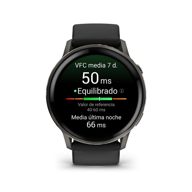 GARMIN Venu 4 - 45mm Negro con correa Negra y pantalla AMOLED brillante