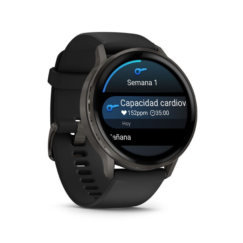 GARMIN Venu 4 - 45mm Negro con correa Negra y pantalla AMOLED brillante